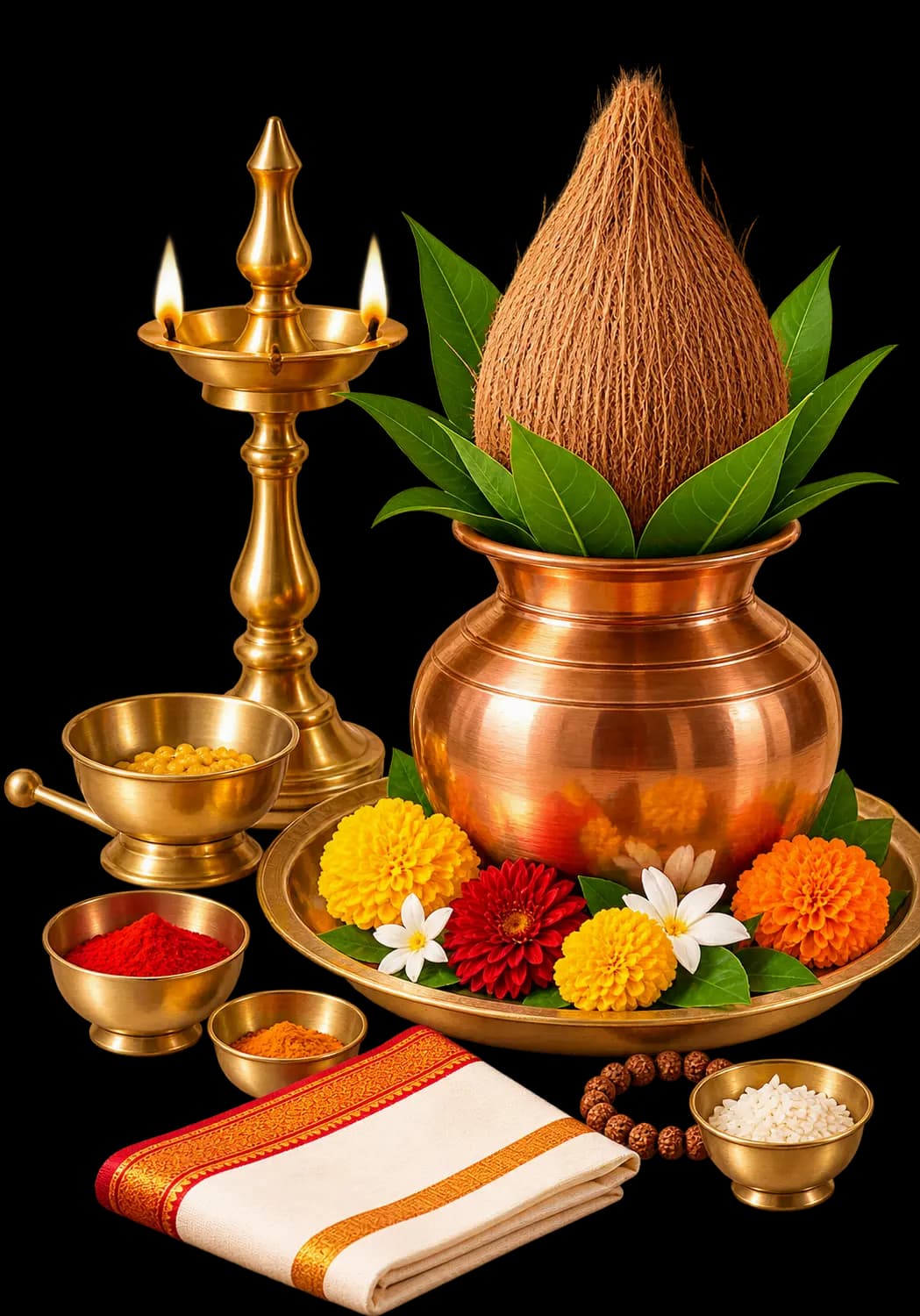 Sacred Puja Elements